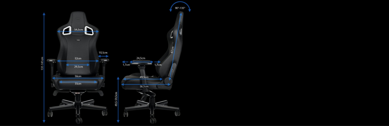 Ghế Gamer Noblechairs EPIC Series Black Edition có thiết kế đơn giản và trang nhã